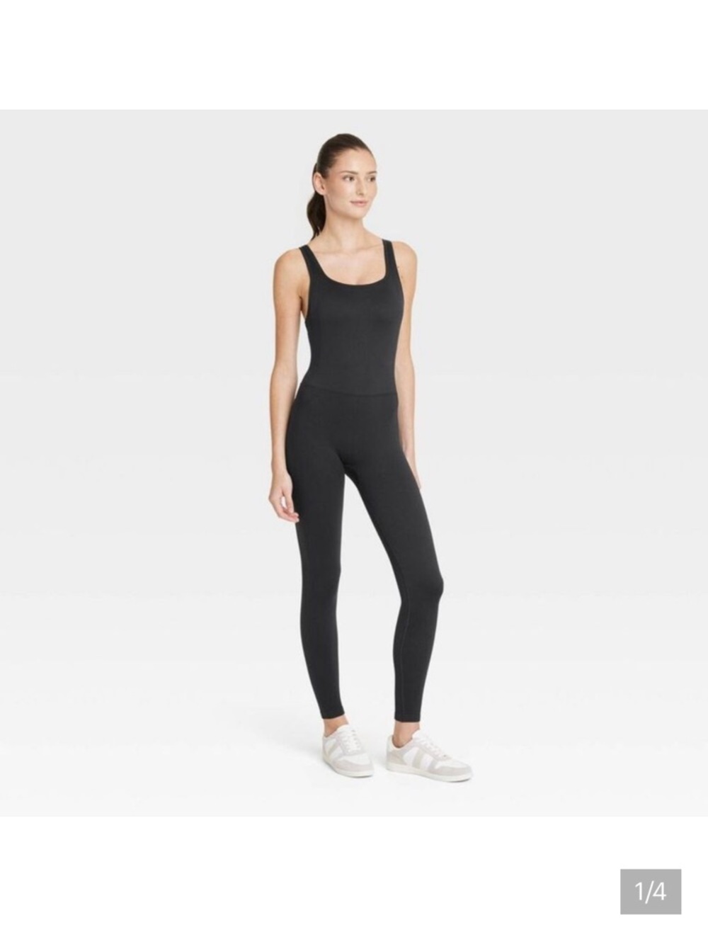 All In Motion - Women's Square Neck Seamless Active
Bodysuit - All Black